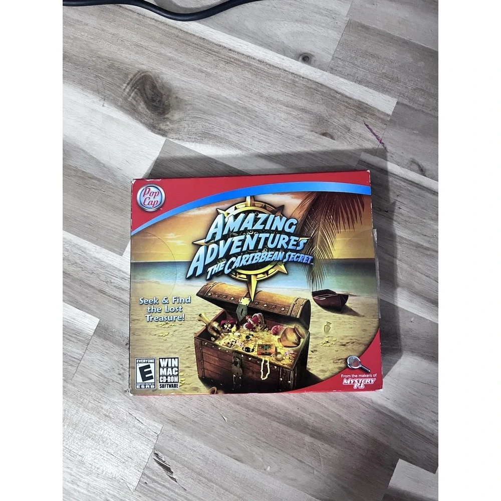 PopCap Amazing Adventures Caribbean Secret PC Mac Game OS X Win E Hidden Object